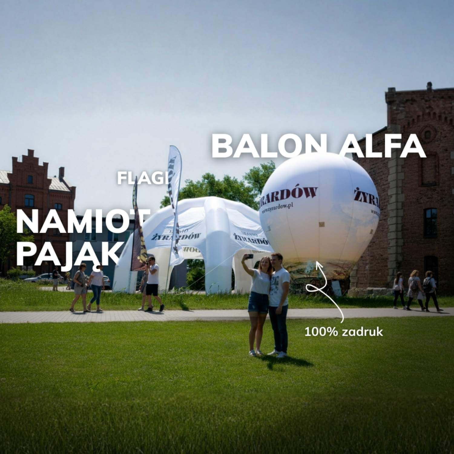 Namioty i balony reklamowe dla miast i gmin - Poltent