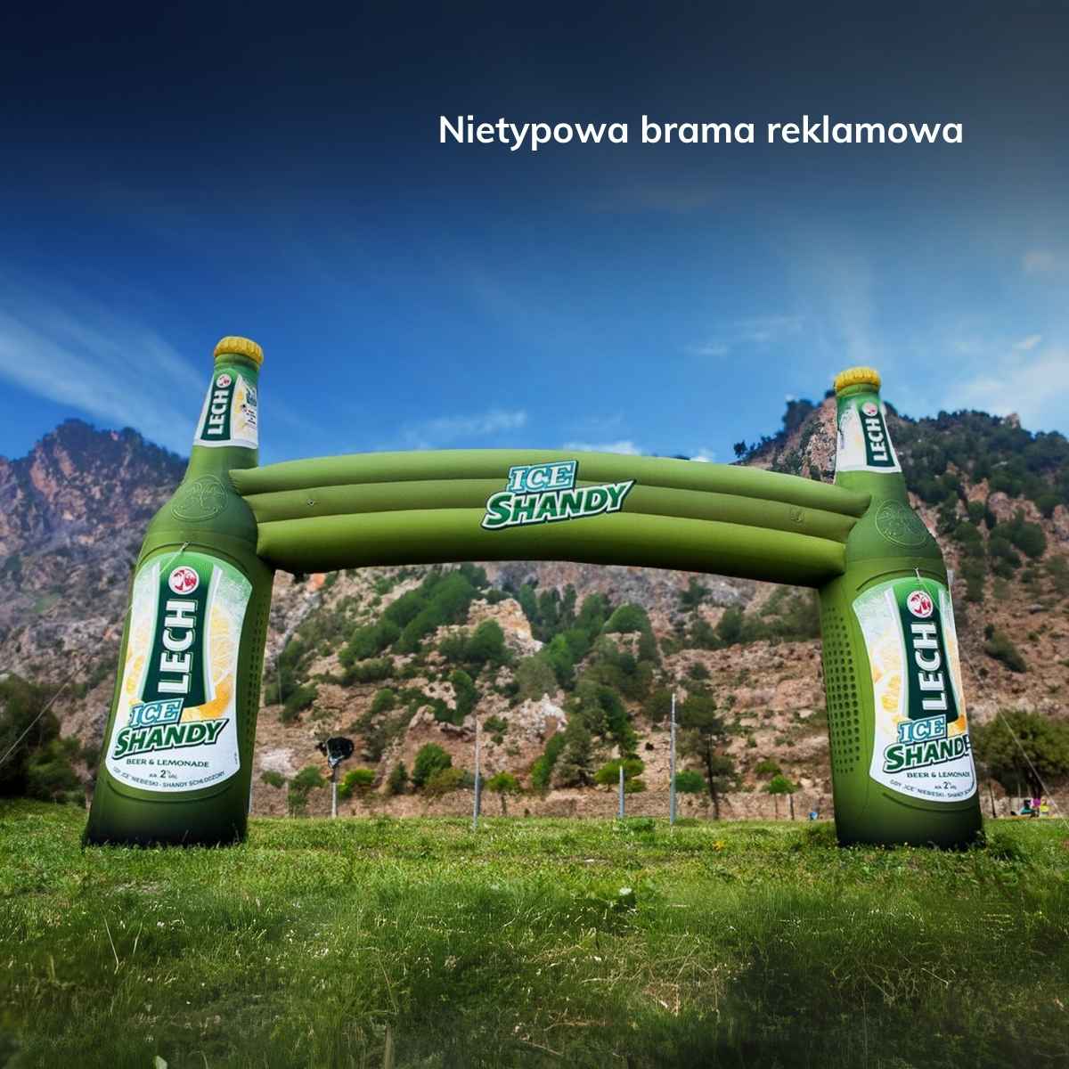 Brama startowa reklamowa Poltent