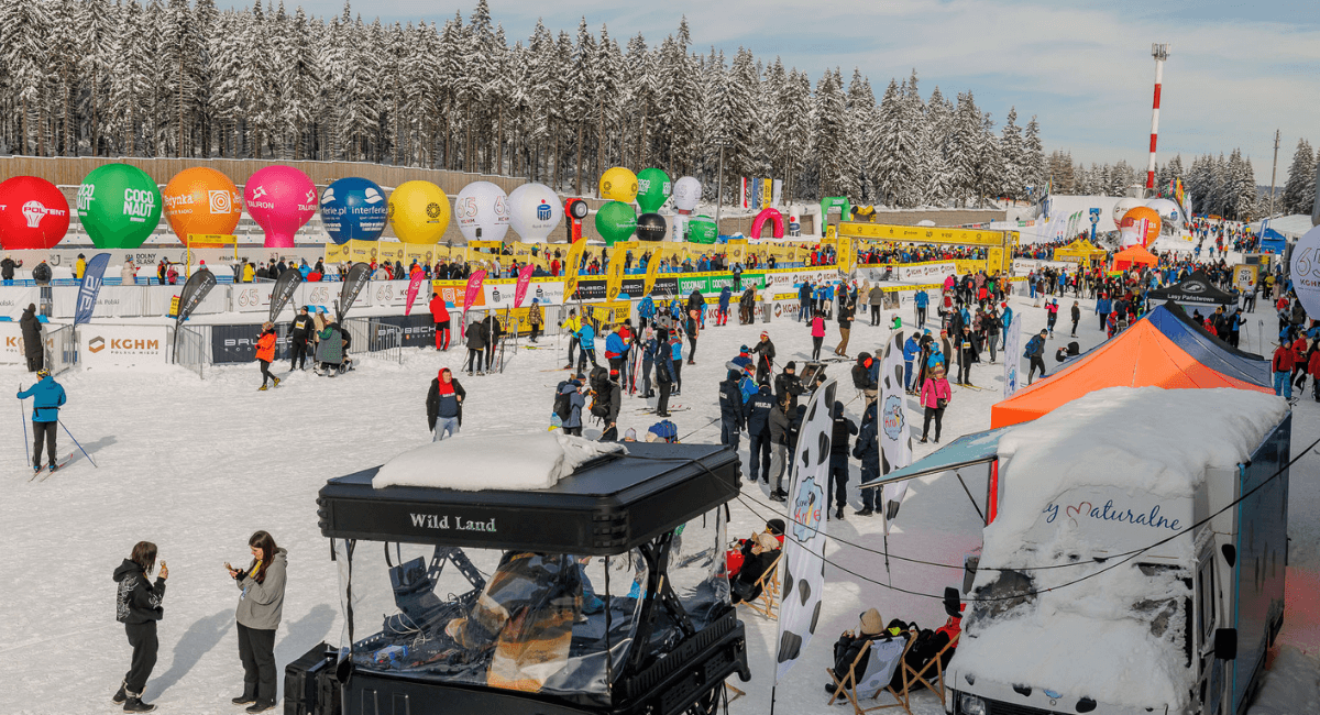 Bieg Piastów oprawa eventu Poltent