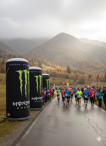 Balon Puszka 3m na wentylator - replika produktu jako reklama outdoor z nadrukiem Monster Energy Drink