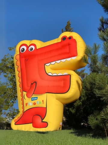 Balon 4m Krokodyl Fikuś dla Klubu Fikołki