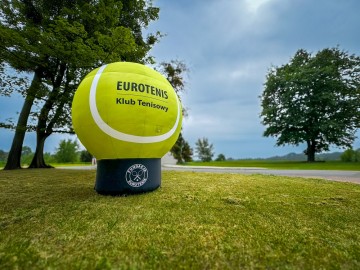 Balon Gamma 3m w kształcie piłki tenisowej dla Klubu i Fundacji 