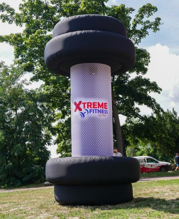 Balon w kształcie hantelka dla siłowni Extreme Fitness