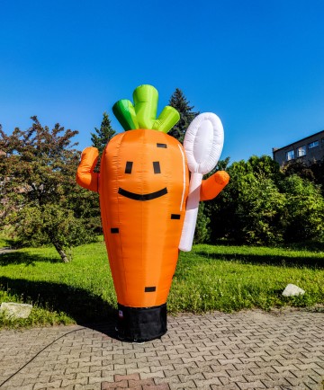 Hello Man w wersji uśmiechniętej marchewki.