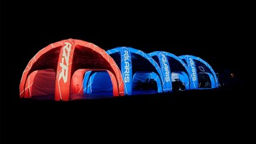 Namioty Pająk z oświetleniem LED w nogach dla firmy Polaris 