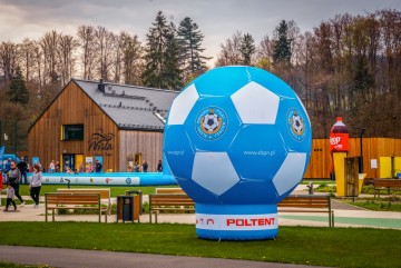 Balon w kształcie piłki dla naszego partnera Śląski Związek Piłki Nożnej. 